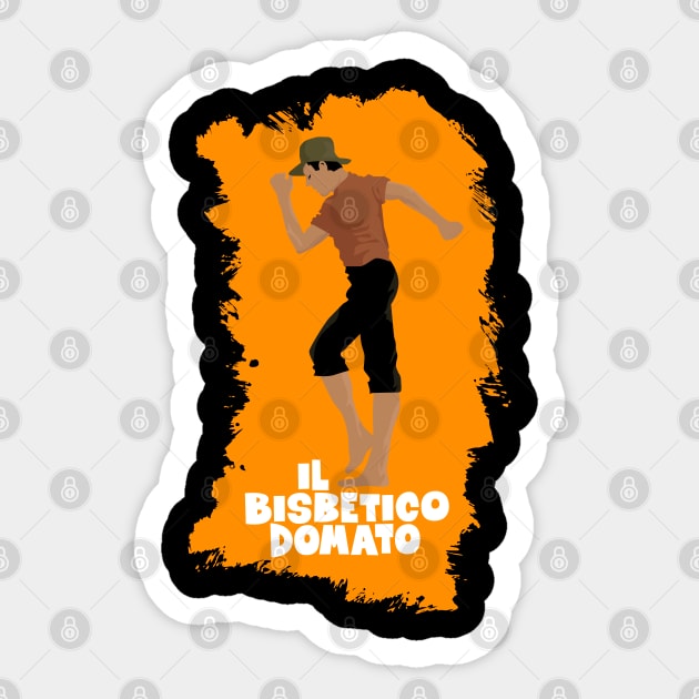 Il Bisbetico Domato Tribute: Adriano Celentano Classic Tee - The Taming of the Scoundrel Sticker by Boogosh